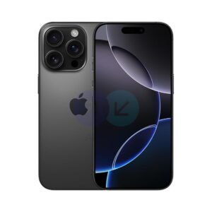 Apple iPhone 16 Pro in Black Titanium with triple-lens rear camera and 6.3-inch OLED display,512GB
