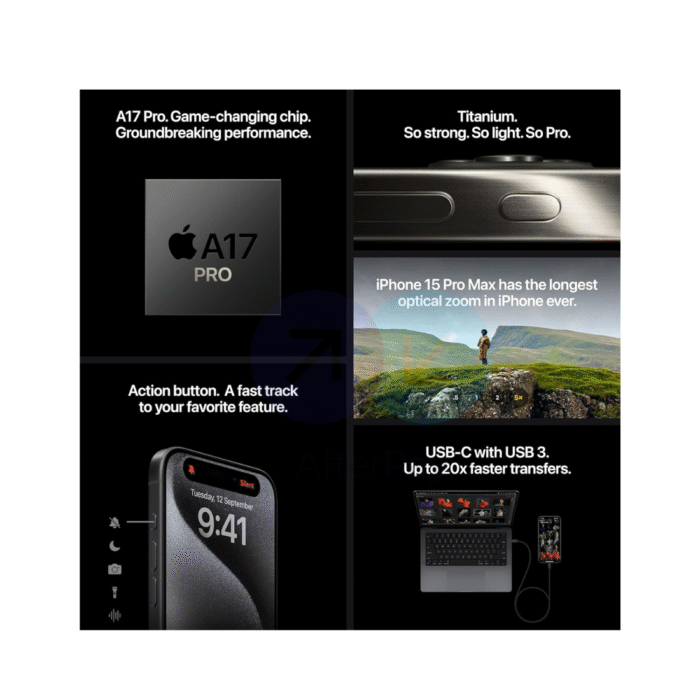Apple iPhone 15 Pro Max – 6.7" Display, A17 Pro Chip, iOS 17, Pro Camera, 256GB–1TB – UAE Edition - Image 5