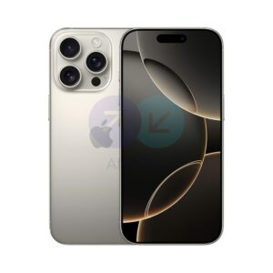Apple iPhone 16 Pro in Natural Titanium with triple-lens rear camera and 6.3-inch OLED display,512GB