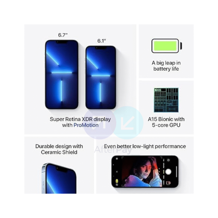 Apple iPhone 13 Pro – Sierra Blue Premium Performance with Pro Camera System | AfterPay UAE - Image 3