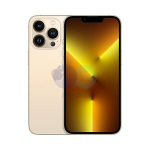 Apple iPhone 13 Pro in Gold Color with Front and Back View